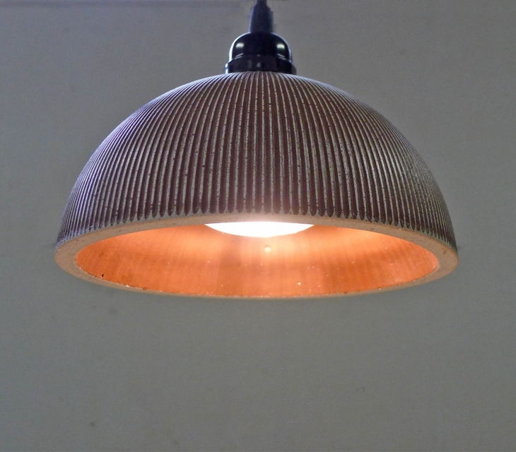 concrete pendant light