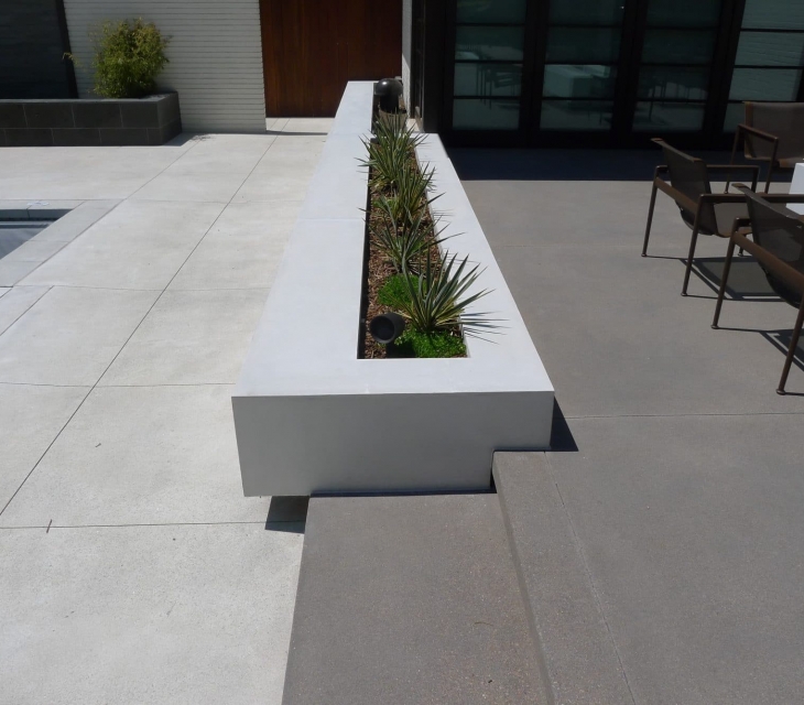 contemporary concrete planters