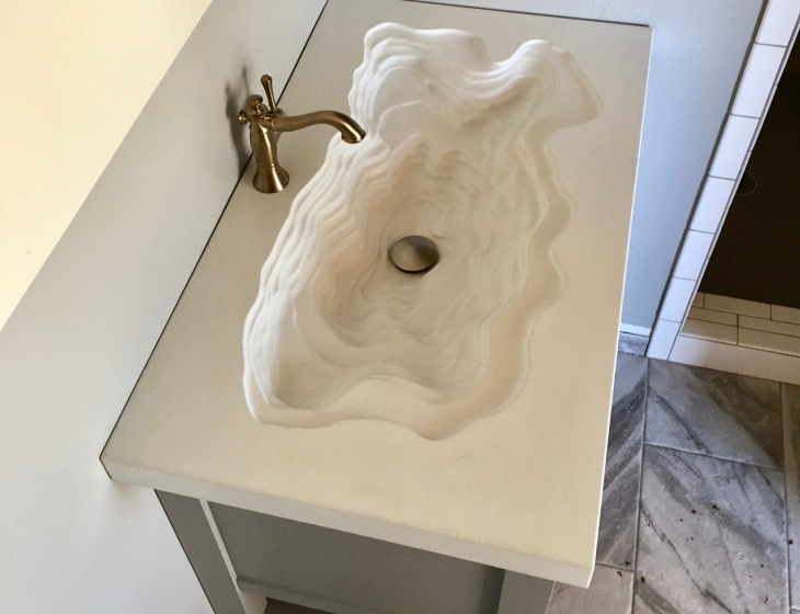 Mount Sopris concrete topographic sink