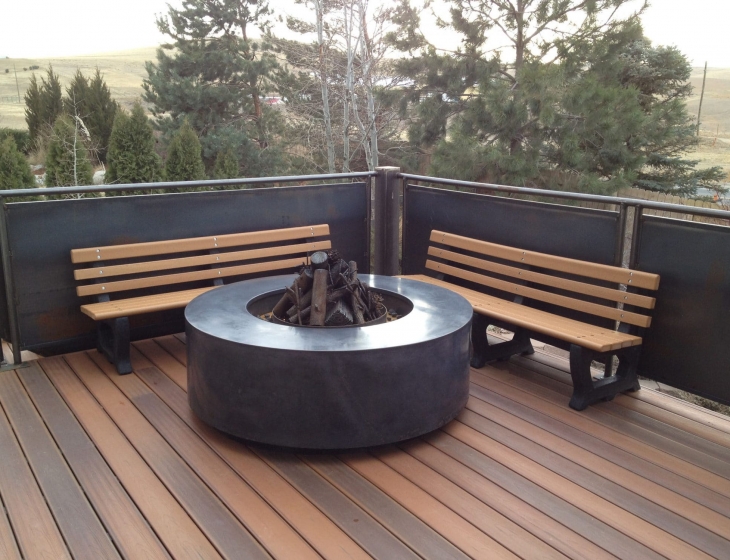 5 foot diameter concrete fire pit