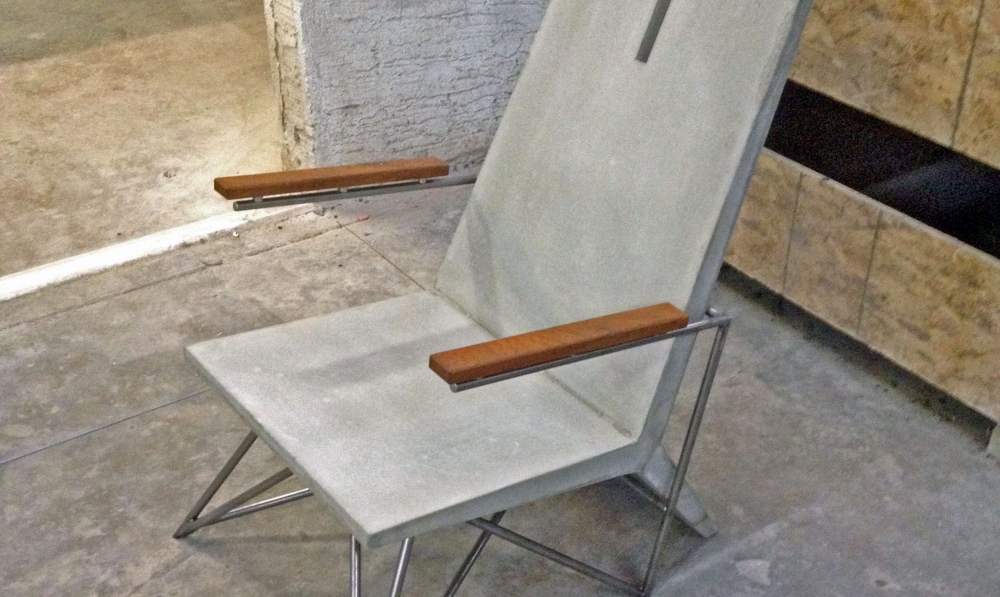 concrete chair