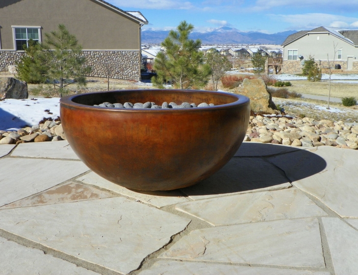 Broomfield concrete fire bowl