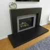 concrete fireplace surround