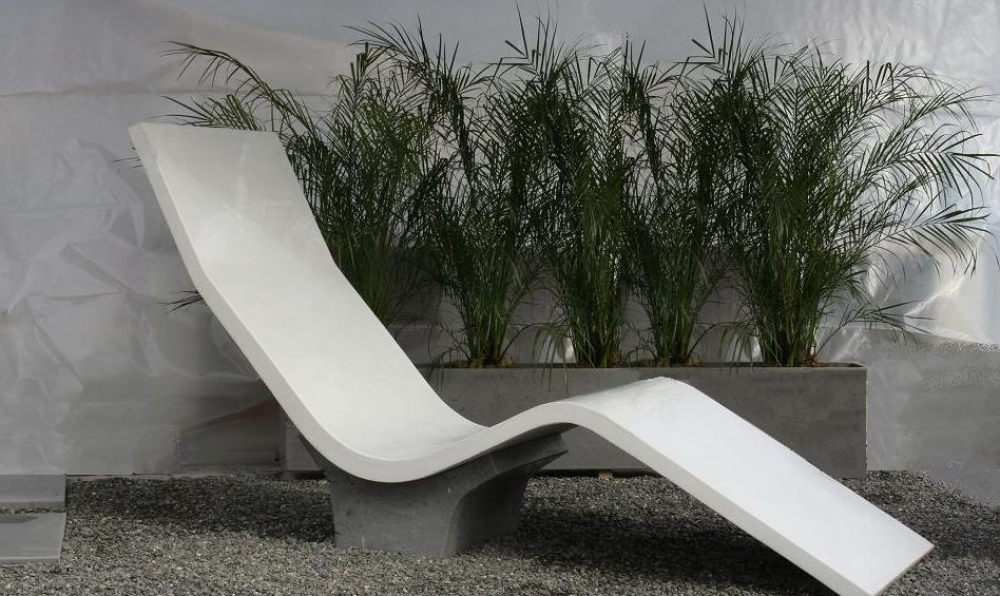 concrete chaise lounge