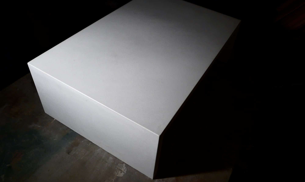 white table in shadow