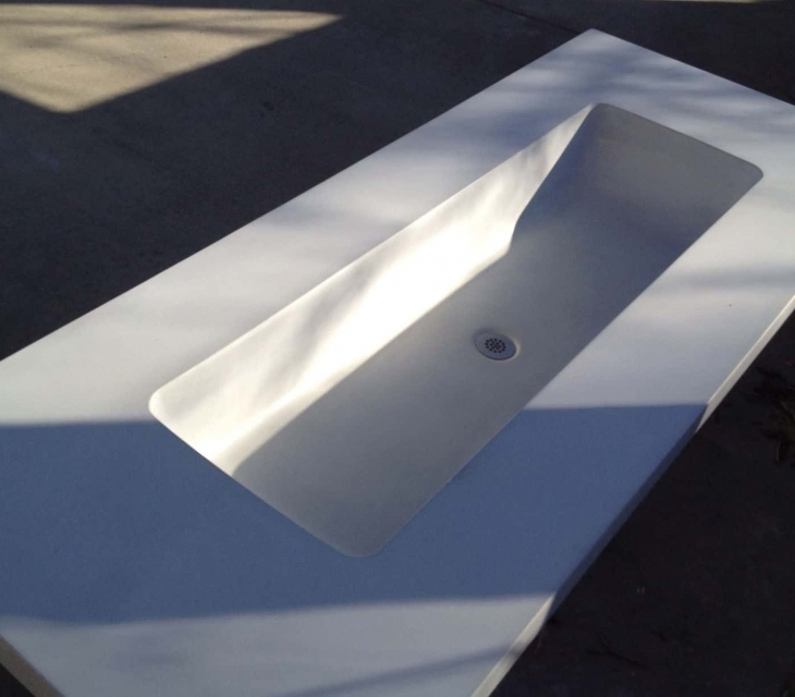 White Trough Sink